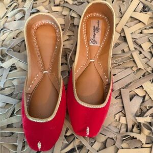 Grayson Monàe Red Velvet Flats